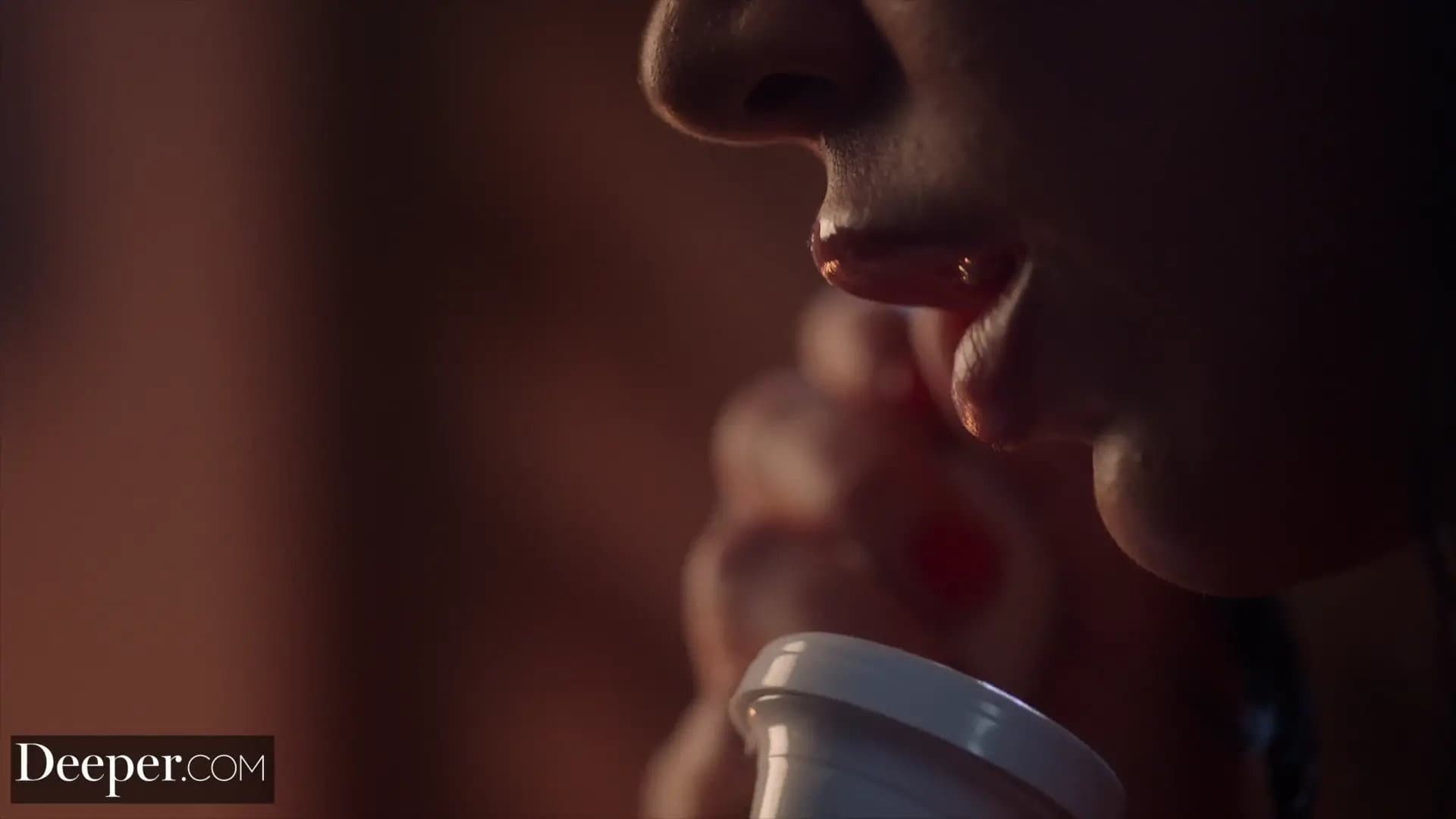 Submissive Queenie Wears Chastity Belt for Her Dom