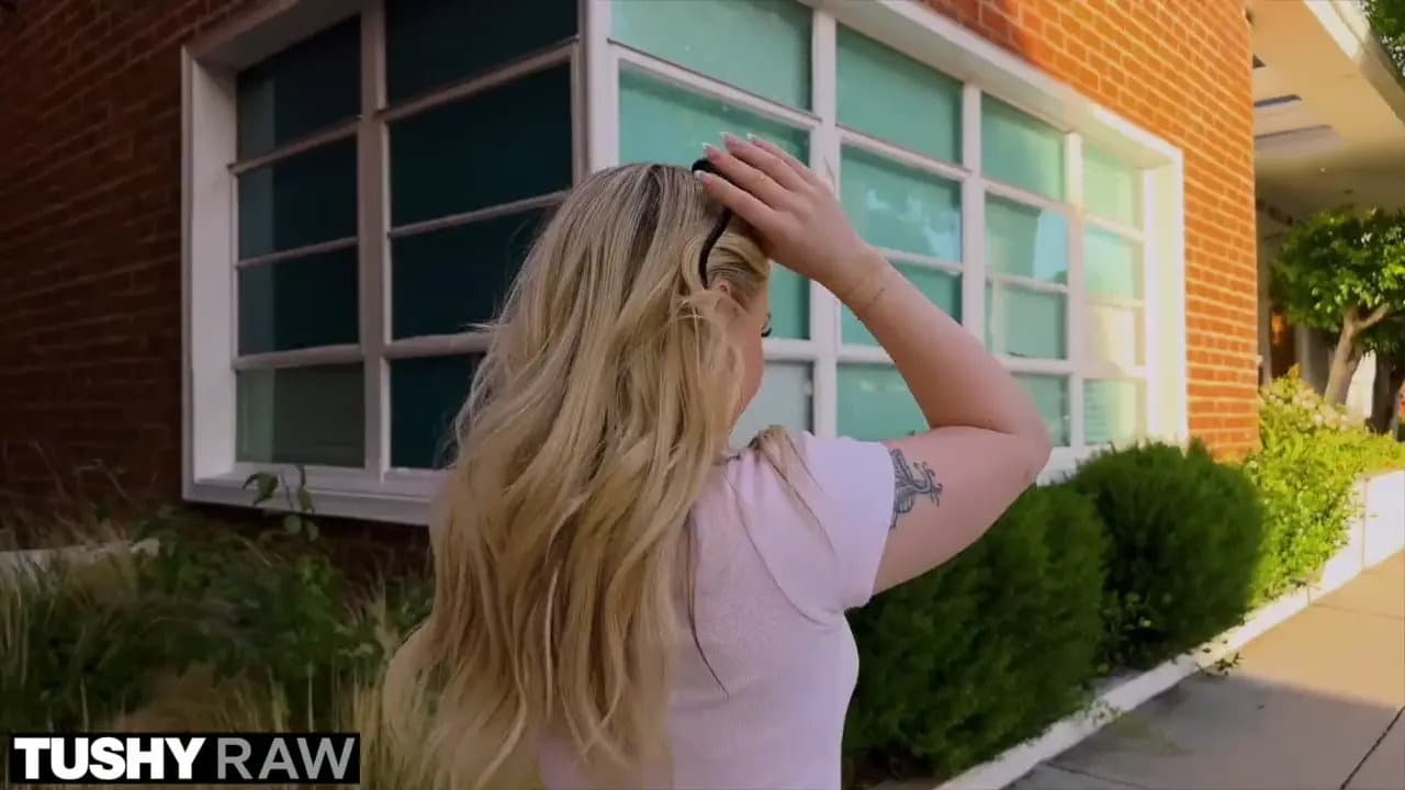 Little Tight Blonde Haley Loves BBC and Anal