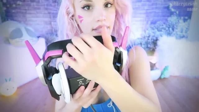 Ear Licking Naughty Dva Cosplay