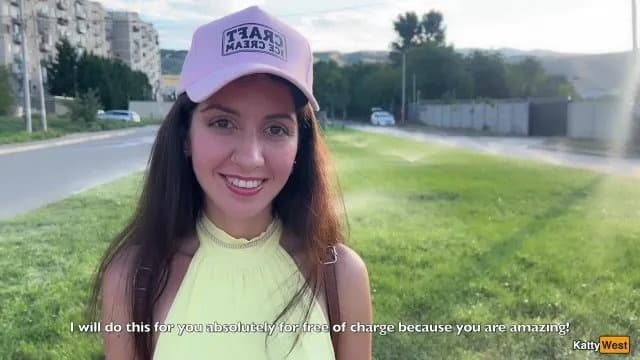 Tour Guide Cums in Katty West's Tight Pussy in the Mountains - Public Pickup