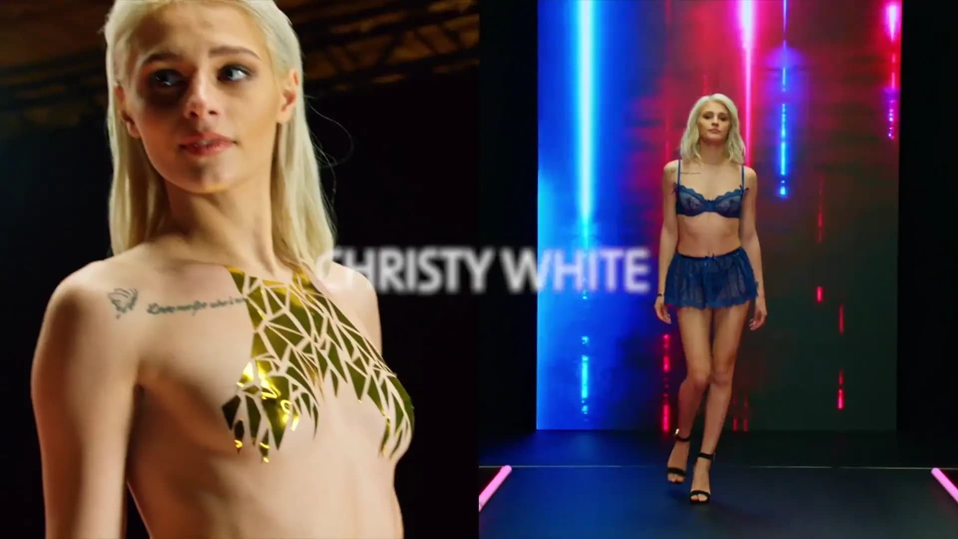 Tiny Blonde Runway Model Christy Craves Intense BBC Pleasure
