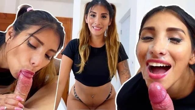 Stepbrother Teaches Me how to Suck My Boyfriend's Cock